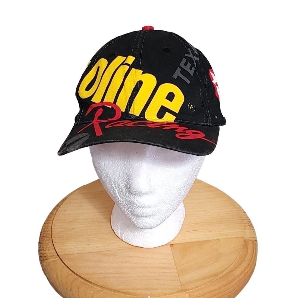 Texaco Havoline Racing Snapback Hat Black Red Cotton  Cap